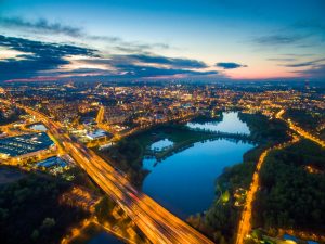 Katowice z drona