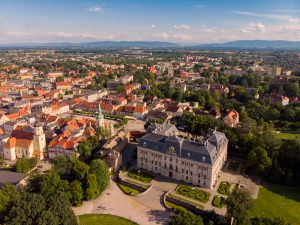 Pszczyna, Zamek Pszczyński z drona